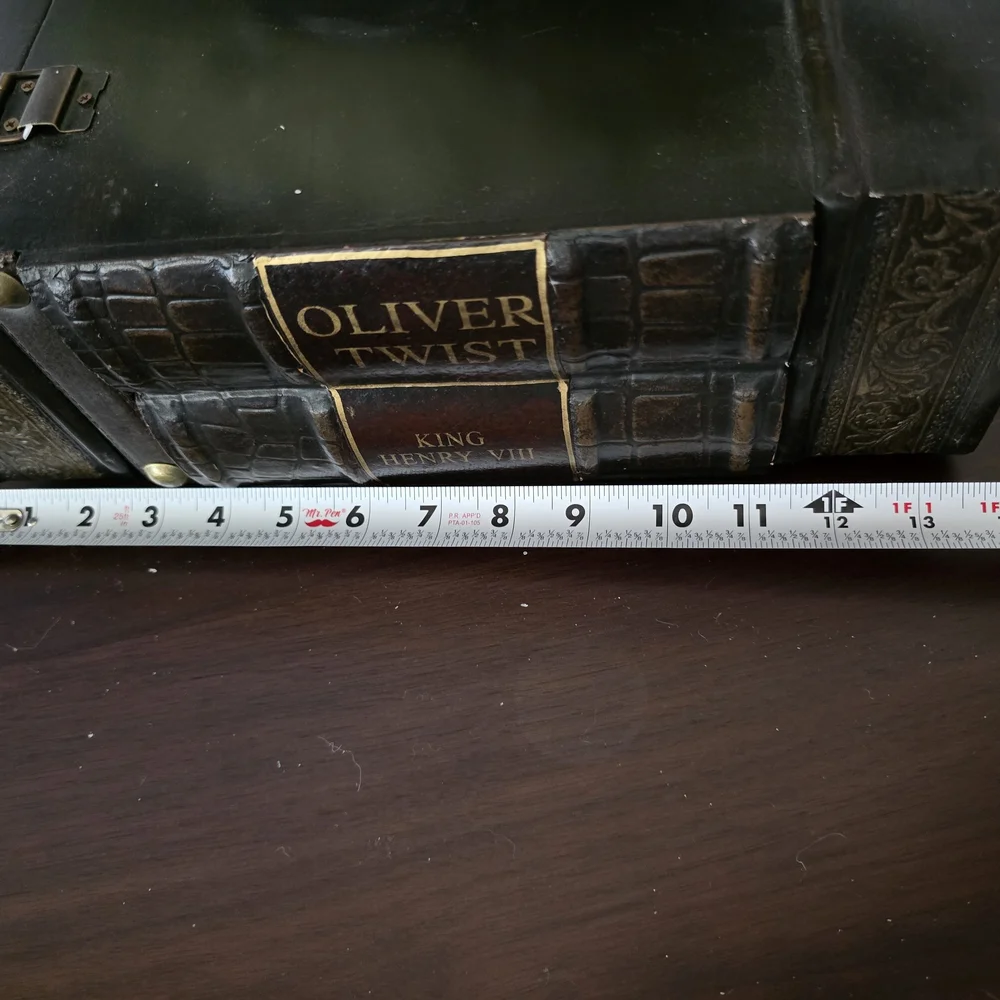 Vintage Book-Style Storage Box